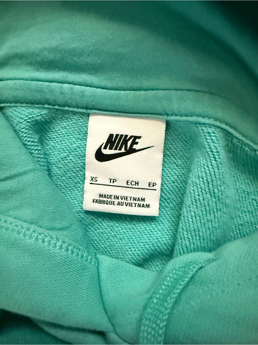 Women’s Nike Teal Hoodie XS - Picture 3 of 3